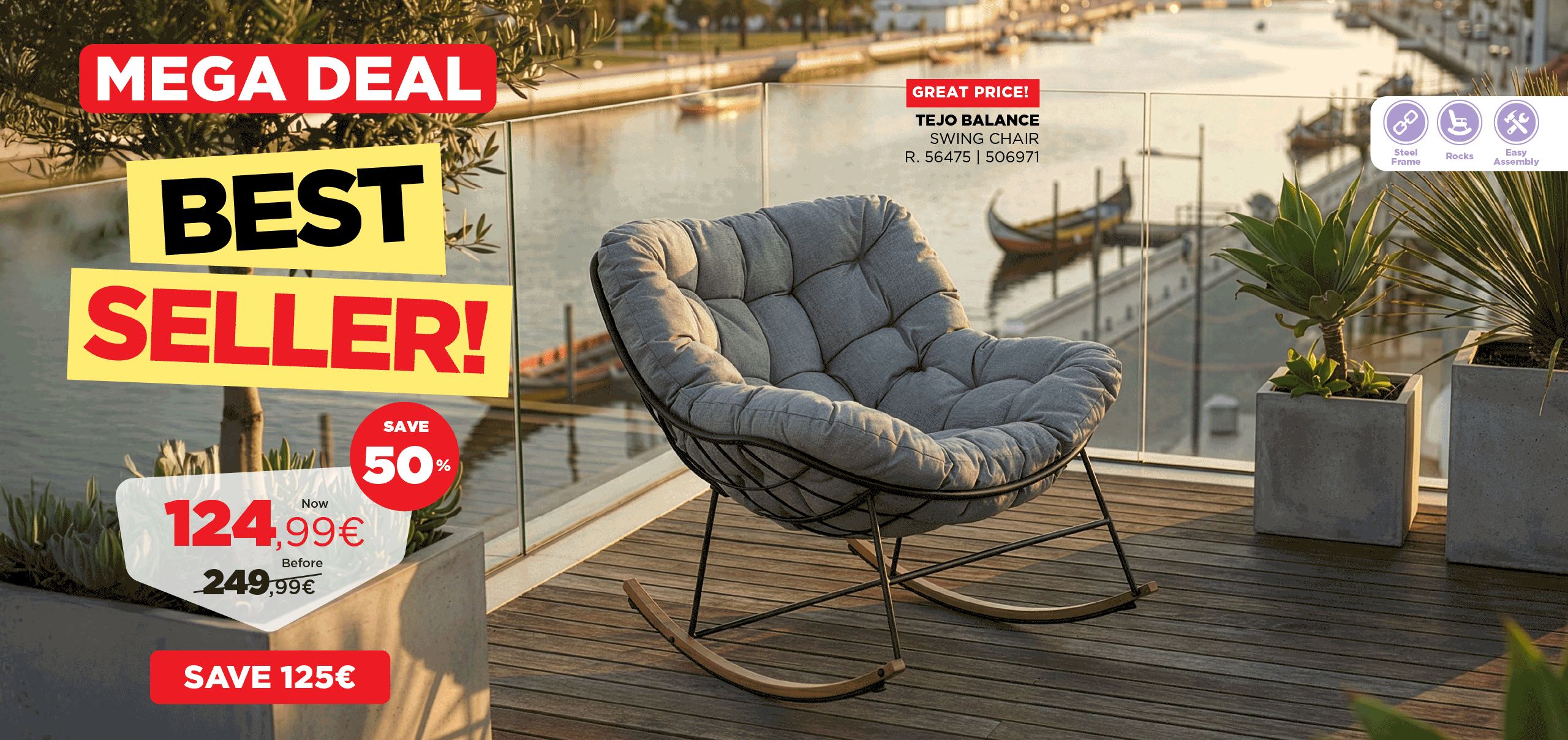 Outdoor Campaign Tejo Swing Chair Promotion 