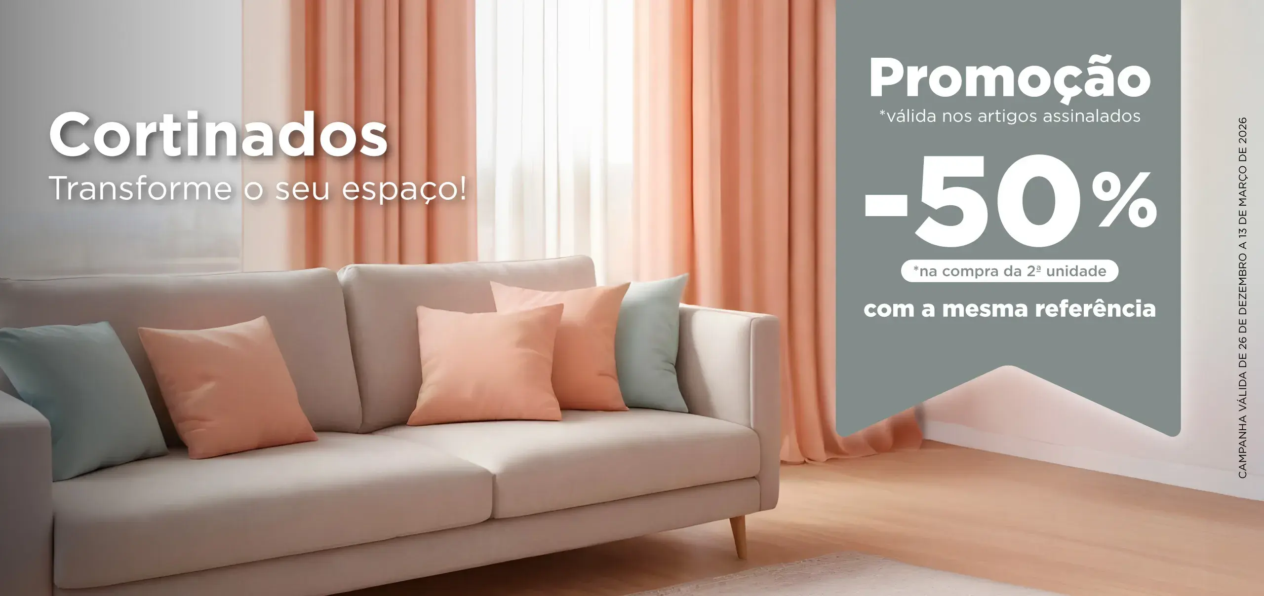 Banner Promoção Cortinados 
