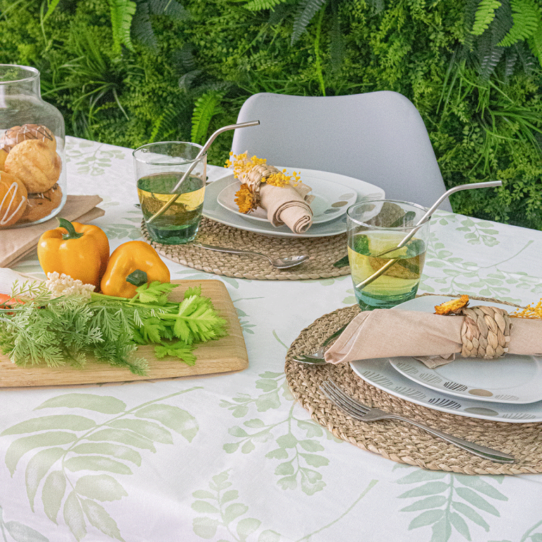 Toalha Mesa Resinada ORGANIC TRENDS Verde