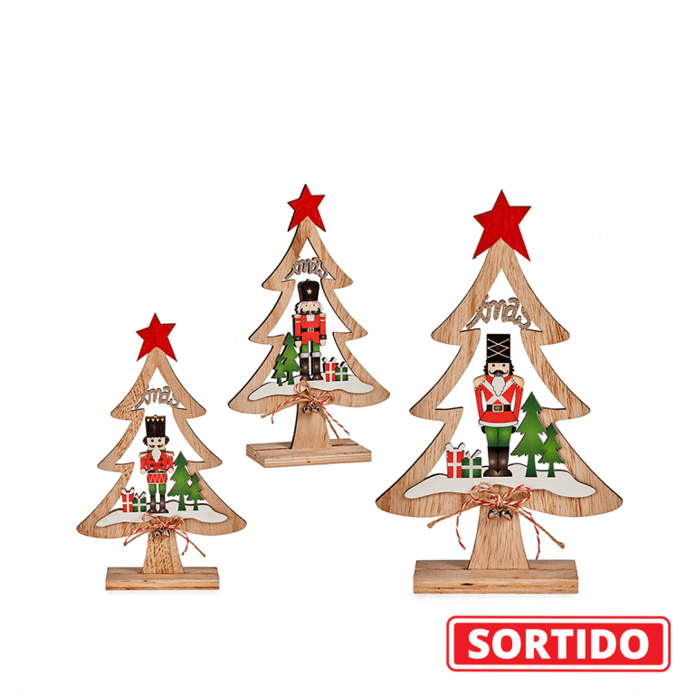 Árvore com Soldado Quebra-Nozes 22cm