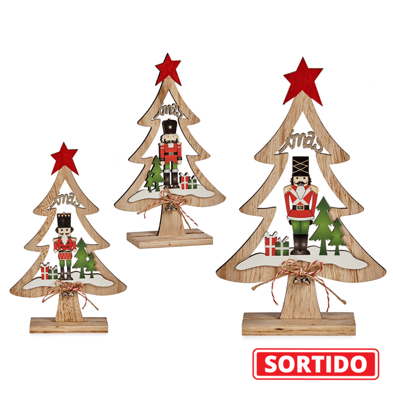Árvore com Soldado Quebra-Nozes 30cm
