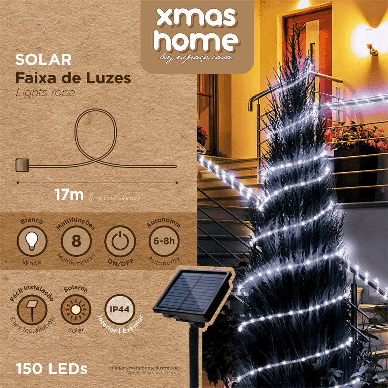 Faixa Luzes Solar 17m - Image 3